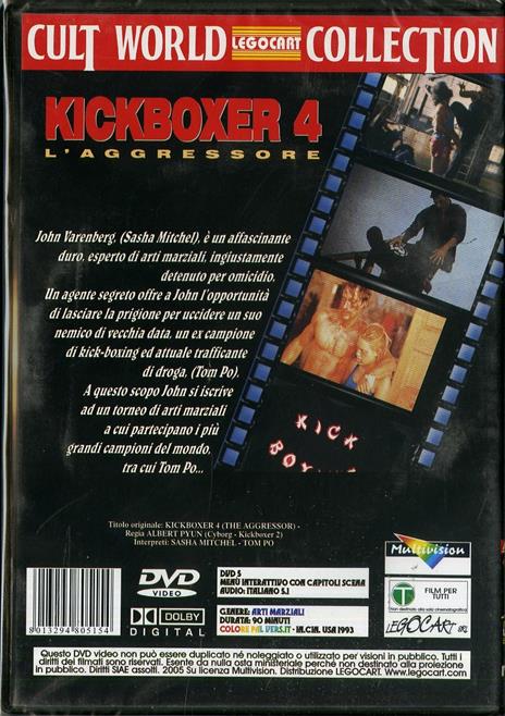 Kickboxer 4. L'aggressore (DVD) di Albert Pyun - DVD - 2