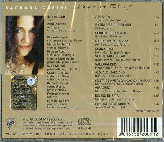 Uragano Elis - CD Audio di Barbara Casini - 2