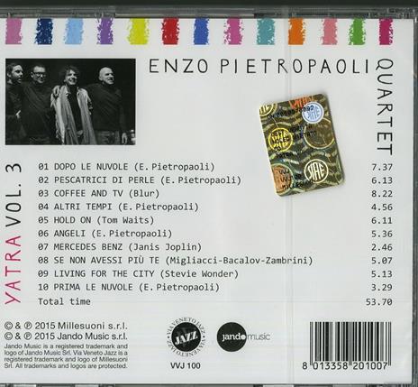 Yatra vol.3 - CD Audio di Enzo Pietropaoli - 2