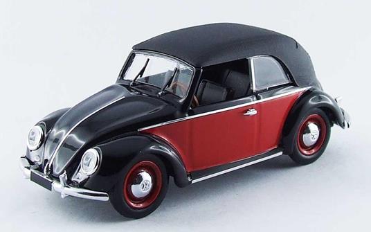 Volkswagen Vw Cabrio Karmann 1949 Black / Red 1:43 Model Ri4420 - 2