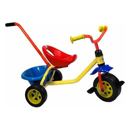 Triciclo Con manico Giallo 358