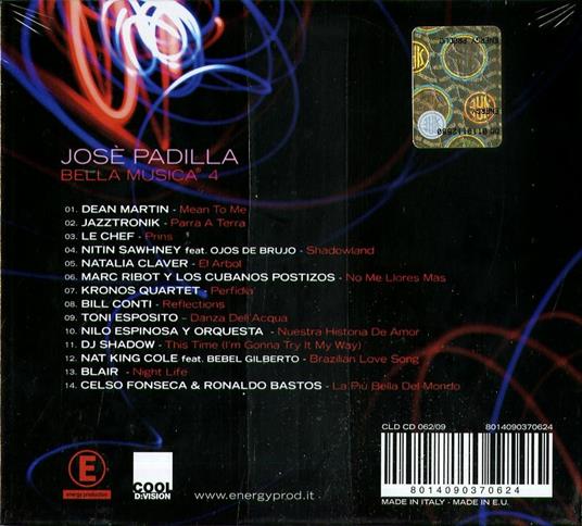 Bella musica vol.4 - CD Audio di José Padilla - 2