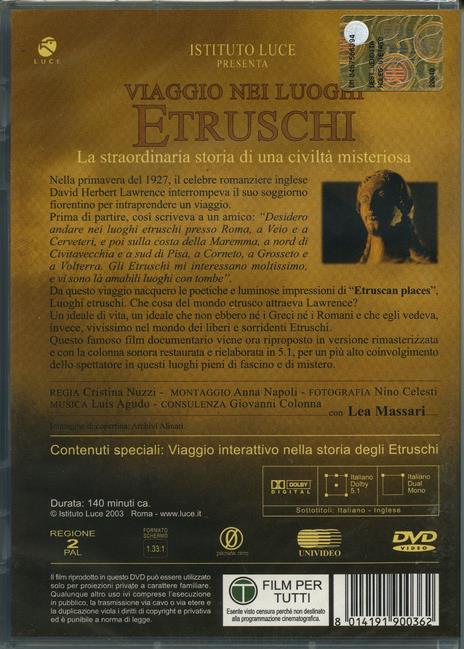 Viaggio nei luoghi etruschi di Cristina Nuzzi - DVD - 2