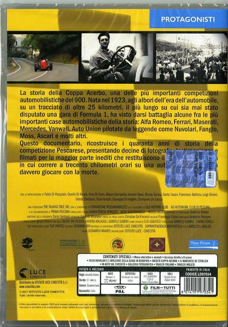 Circuito di Pescara. The Acerbo Cup (DVD) di Leonardo Araneo - DVD - 2