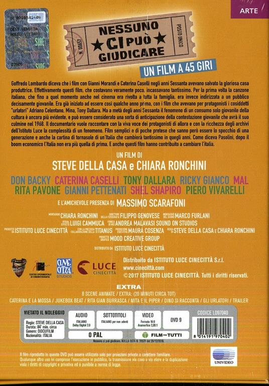 Nessuno ci può giudicare. Special Edition (DVD + Booklet Dizionario dei cantanti e dei complessi) - DVD - 2