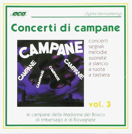 Concerti di campane vol.3 - CD Audio