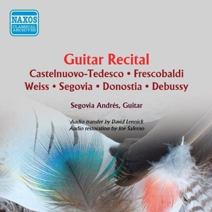 Guitar Recital - CD Audio di Andrés Segovia