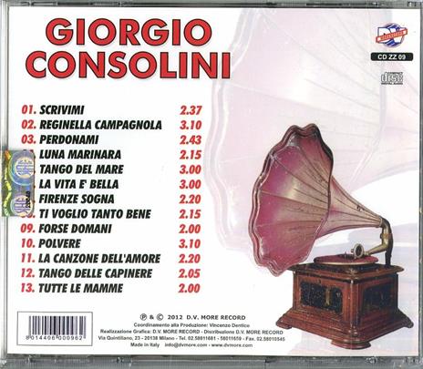 Scrivimi - CD Audio di Giorgio Consolini - 2