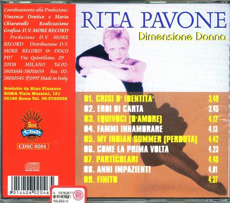 Dimensione donna - CD Audio di Rita Pavone - 2