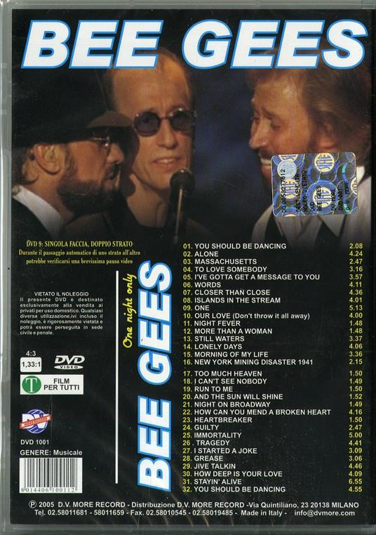 One Night Only - DVD di Bee Gees - 2
