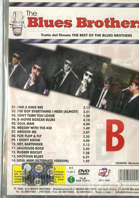 The Blues Brothers. Tratto dal filmato The Best Of The Blues Brothers (DVD) - DVD di Blues Brothers - 2