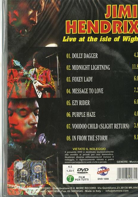 Jimi Hendrix. Live At The Isle Of Wight (DVD) - DVD di Jimi Hendrix - 2