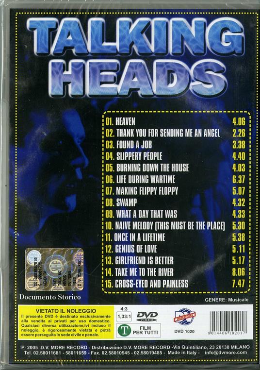 Talking Haeds. In Concerto (DVD) - DVD di Talking Heads - 2