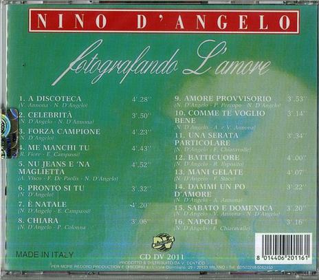 Fotografando l'amore - CD Audio di Nino D'Angelo - 2
