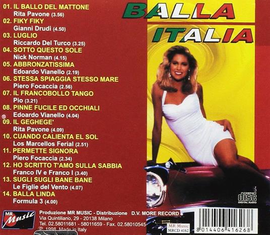 Balla italia - CD Audio - 2