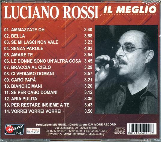 Il meglio - CD Audio di Luciano Rossi - 2