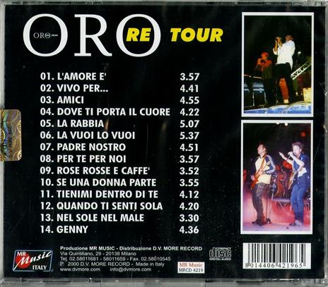 Re Tour - CD Audio di Oro - 2