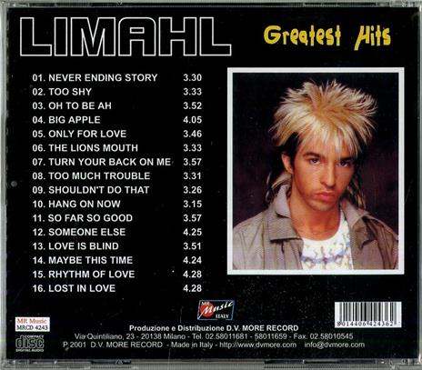Greatest Hits - CD Audio di Limahl - 2