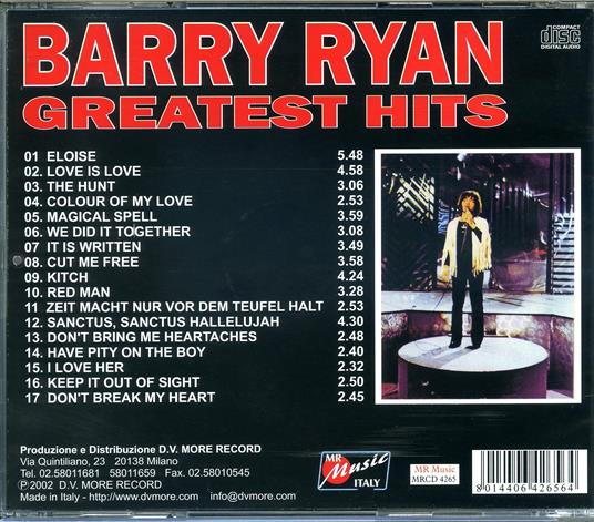 Eloise - CD Audio di Barry Ryan - 2