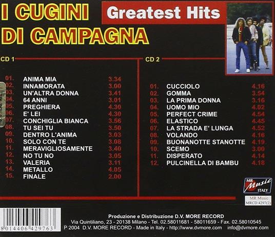Greatest Hits - CD Audio di Cugini di Campagna - 2