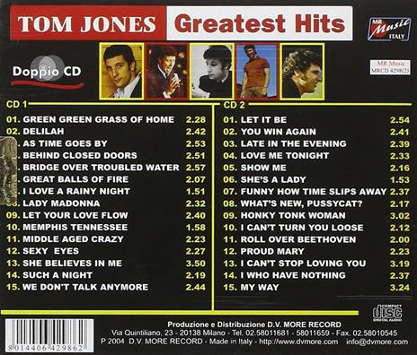 Greatest Hits - CD Audio di Tom Jones - 2