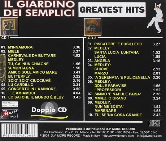 Greatest Hits - CD Audio di Il Giardino dei Semplici - 2