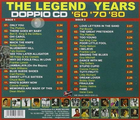 The Legend Years vol.1 - CD Audio - 2
