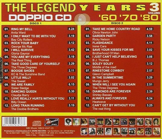 The Legend Years vol.3 - CD Audio - 2