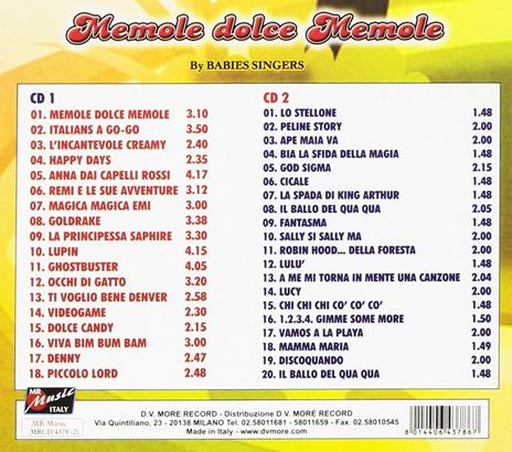 Memole dolce Memole - L'ape Maia va - CD Audio - 2
