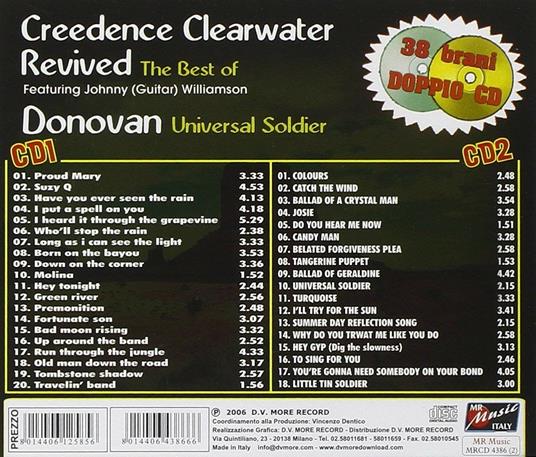 The Best - CD Audio di Creedence Clearwater Revival,Donovan - 2