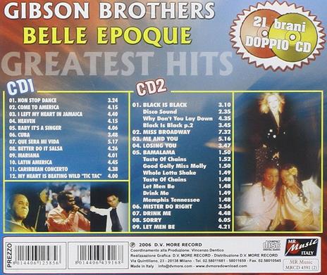 Gibson Brothers - Belle Epoque - CD Audio di Gibson Brothers,Belle Epoque - 2