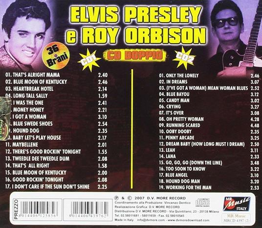 The Best - CD Audio di Elvis Presley,Roy Orbison - 2