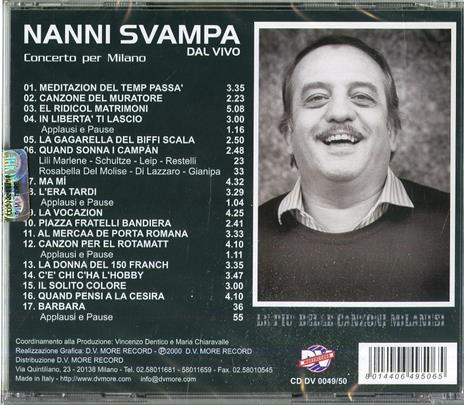 Concerto per Milano - CD Audio di Nanni Svampa - 2