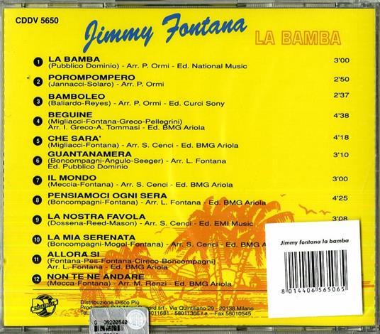 La bamba - CD Audio di Jimmy Fontana - 2