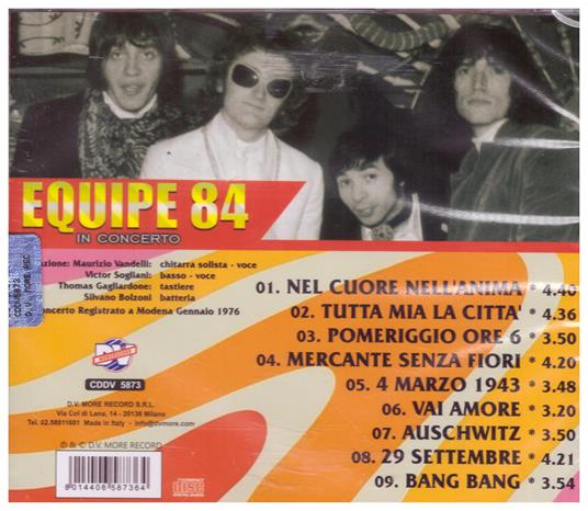 In concerto - CD Audio di Equipe 84 - 2