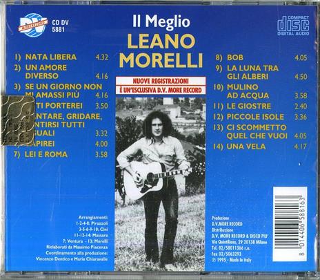 Il meglio. Nata libera - CD Audio di Leano Morelli - 2