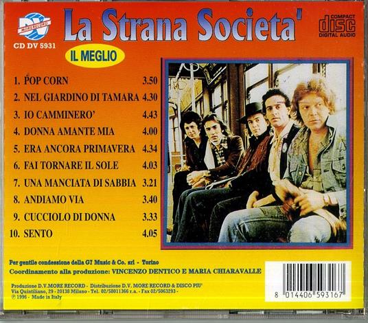 Il meglio - CD Audio di La Strana Società - 2