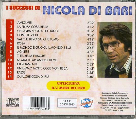 I successi - CD Audio di Nicola Di Bari - 2