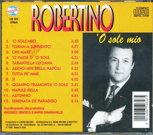 O Sole mio - CD Audio di Robertino - 2