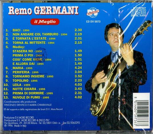 Il meglio - CD Audio di Remo Germani - 2