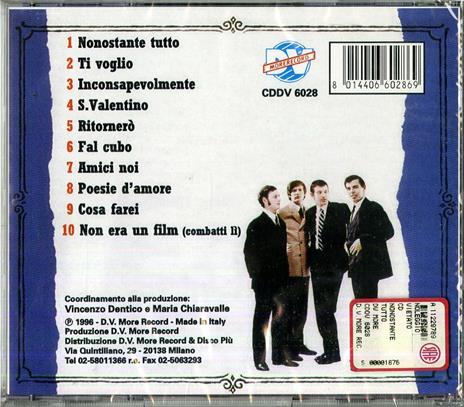 Nonostante tutto - CD Audio di I Delfini - 2