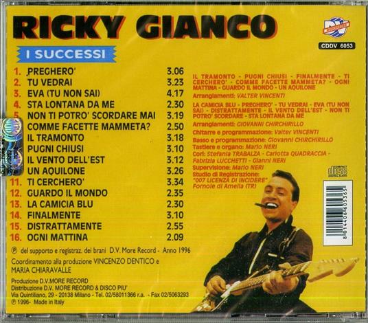 I successi - CD Audio di Ricky Gianco - 2