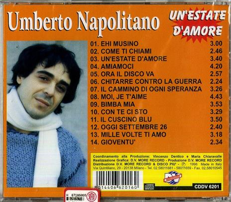 Un'estate d'amore - CD Audio di Umberto Napolitano - 2