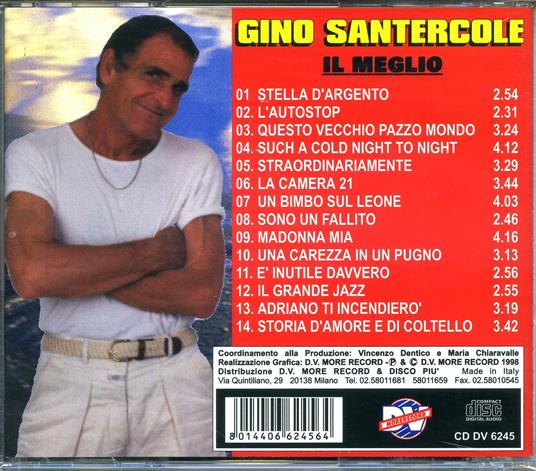 Il meglio - CD Audio di Gino Santercole - 2