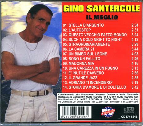 Il meglio - CD Audio di Gino Santercole - 2
