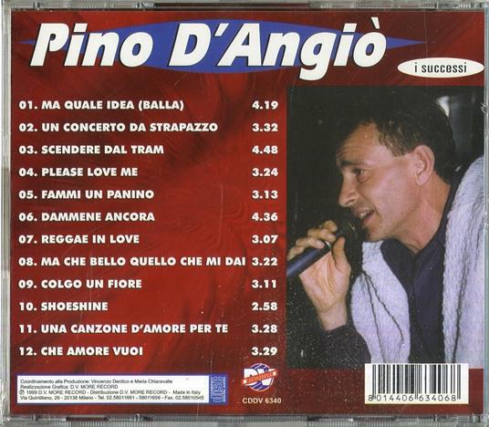 I successi - CD Audio di Pino D'Angiò - 2