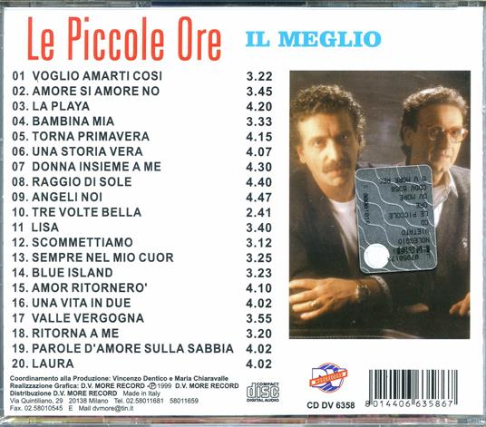Il meglio - CD Audio di Le Piccole Ore - 2