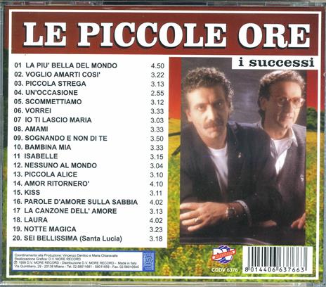 I successi - CD Audio di Le Piccole Ore - 2
