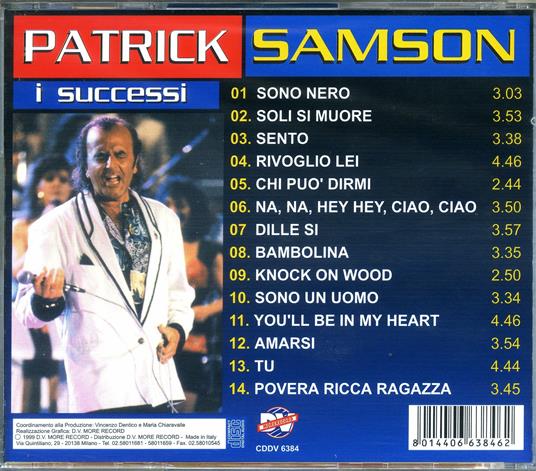 I successi - CD Audio di Patrick Samson - 2