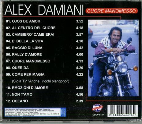 Cuore manomesso - CD Audio di Alex Damiani - 2